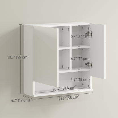 Armoire de pharmacie murale avec miroir