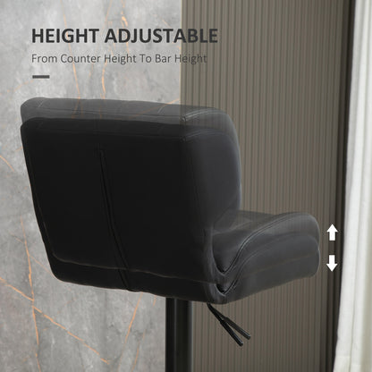 Tabourets de bar pivotants ajustables ensemble de 2