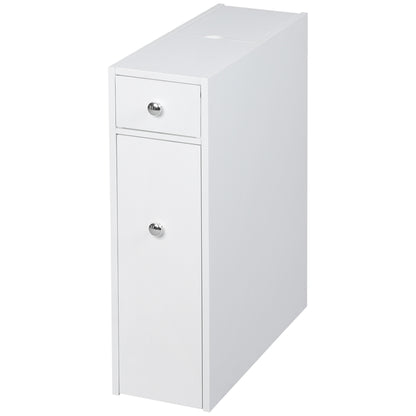 Armoire toilette étroite avec tiroirs rangement caché