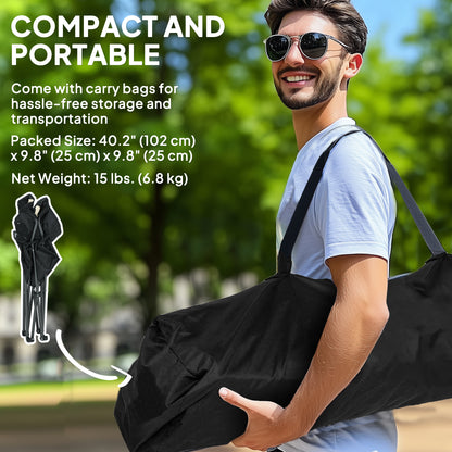 Chaises de camping pliantes dossier haut avec porte-gobelet