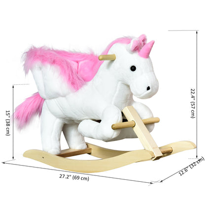 Cheval à bascule pour bébé avec sons musicaux