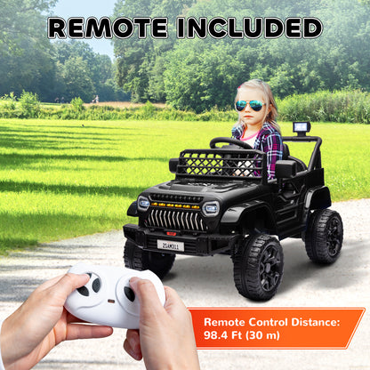 Camion électrique 12V télécommandé pour enfants avec suspension