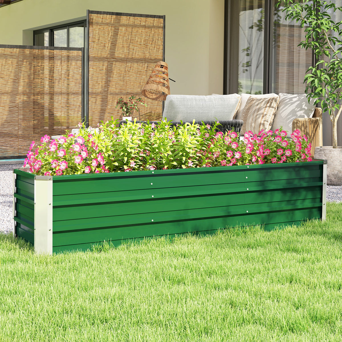 Jardinière surélevée en acier galvanisé 3 sections