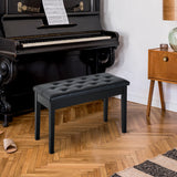Banc de piano rembourré avec rangement