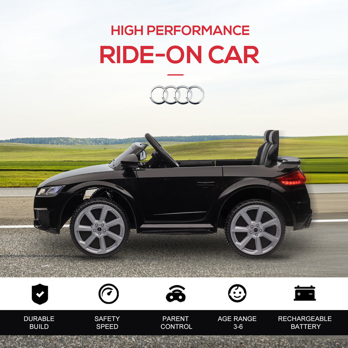 Voiture jouet électrique enfant 6V avec télécommande