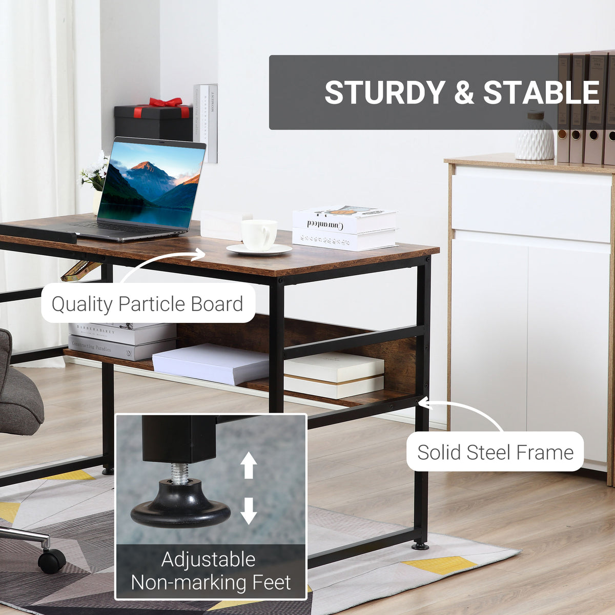 Bureau de dessin inclinable et multifonctionnel