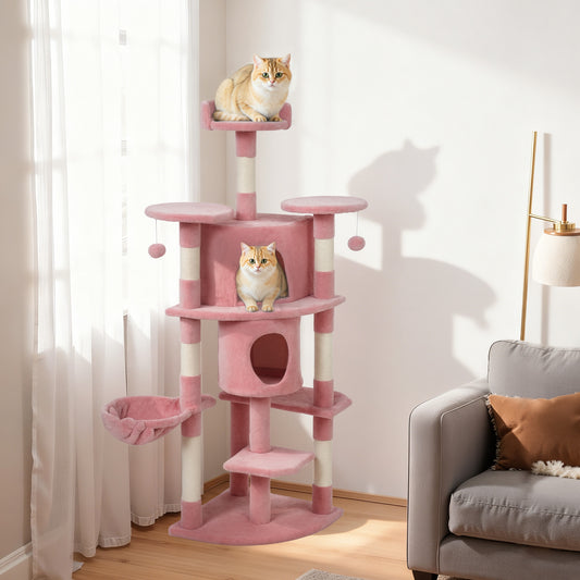 Arbre à chat multiétage avec griffoir