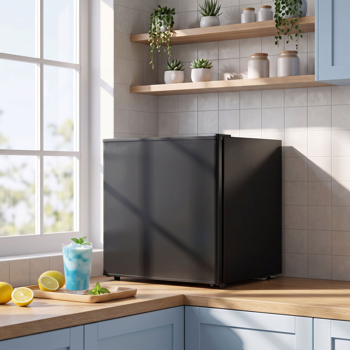 Mini-réfrigérateur compact avec compartiment congélateur