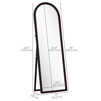 Miroir pleine longueur arqué sur pied 163 cm