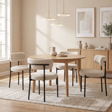 Chaises de salle à manger modernes rembourrées ensemble de 4