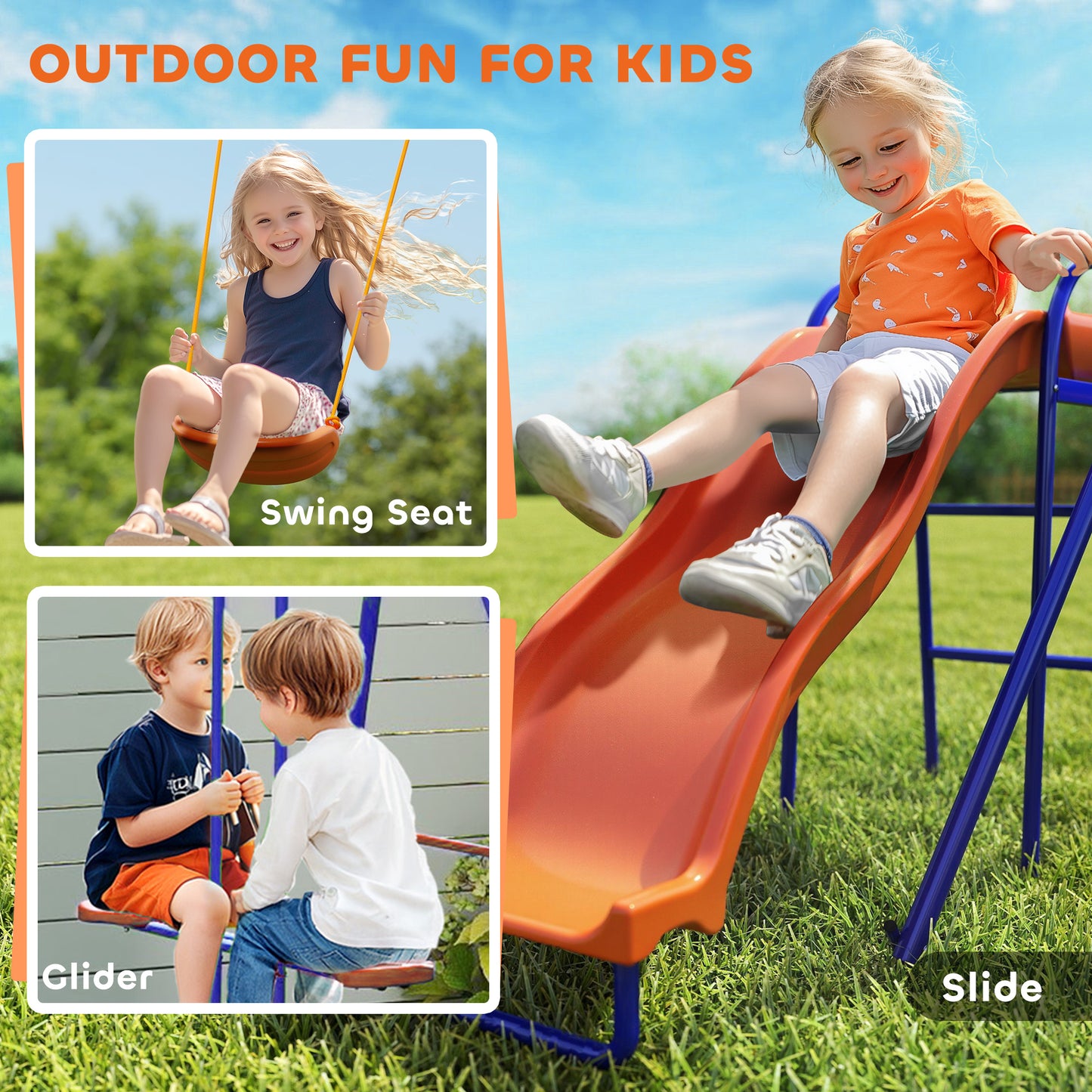 Ensemble de jeux extérieur 4-en-1 pour enfants