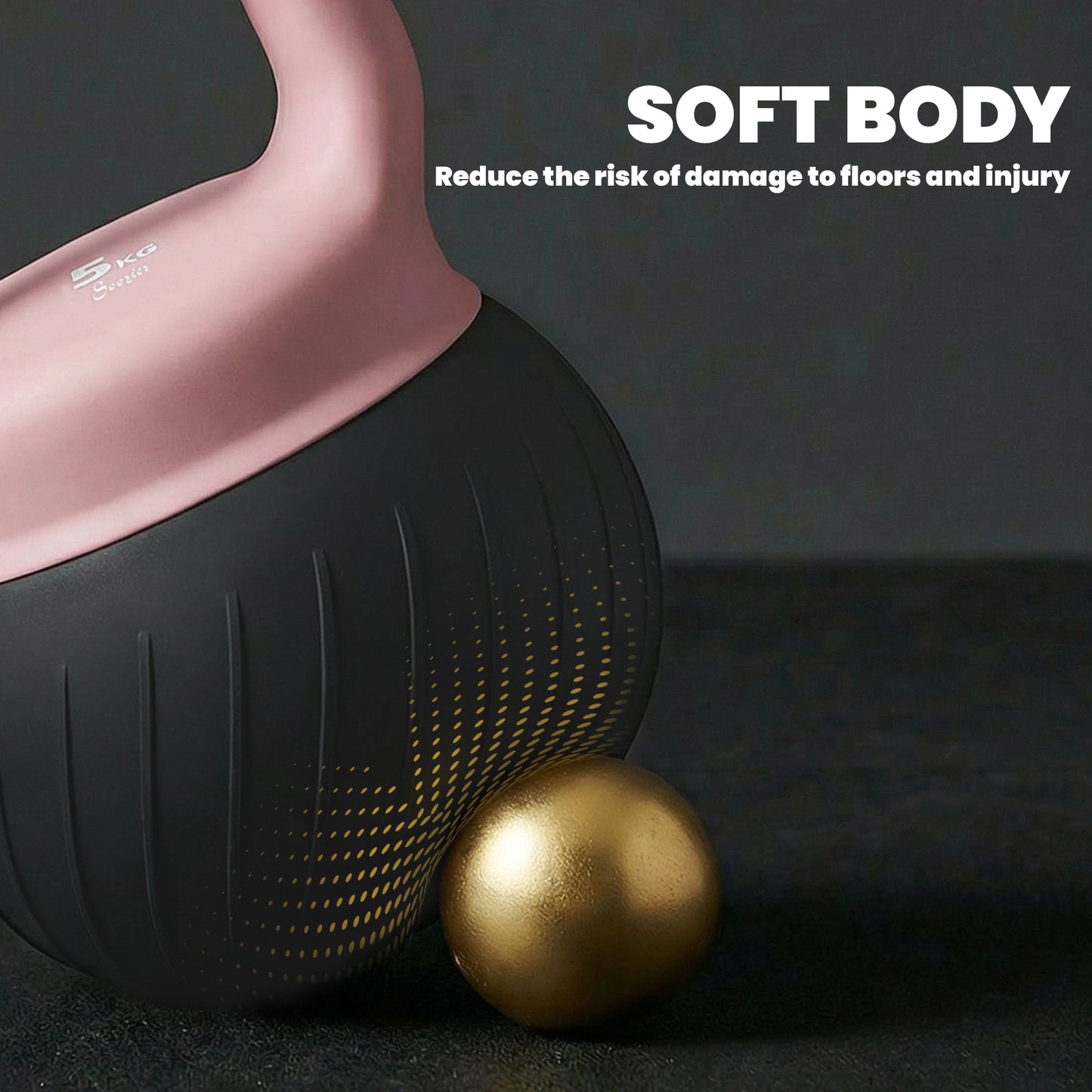 Kettlebell souple poignée antidérapante 5 kg