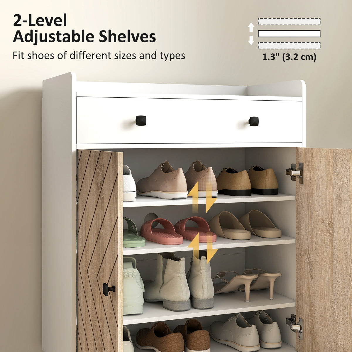 Meuble à chaussures moderne avec tiroir