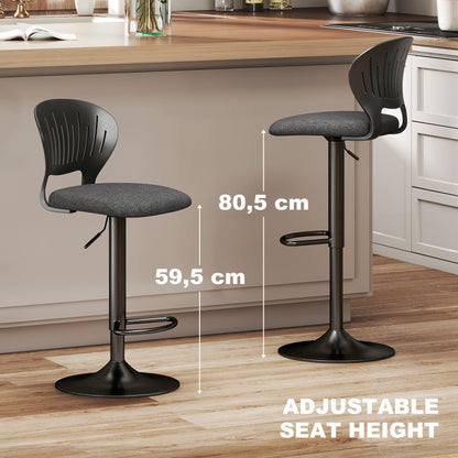Tabourets de bar pivotants réglables avec repose-pieds