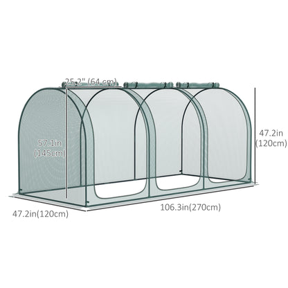 Cage de Protection 8' x 3' avec 3 Portes