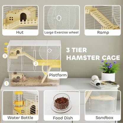 Cage à hamster sur plusieurs niveaux