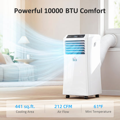 Climatiseur portable 10 000 BTU multifonction avec minuterie