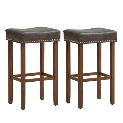 Tabouret de bar rembourré — Lot de 2