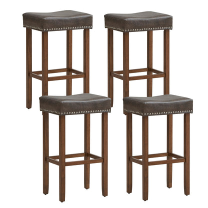 Tabouret de bar rembourré — Lot de 2
