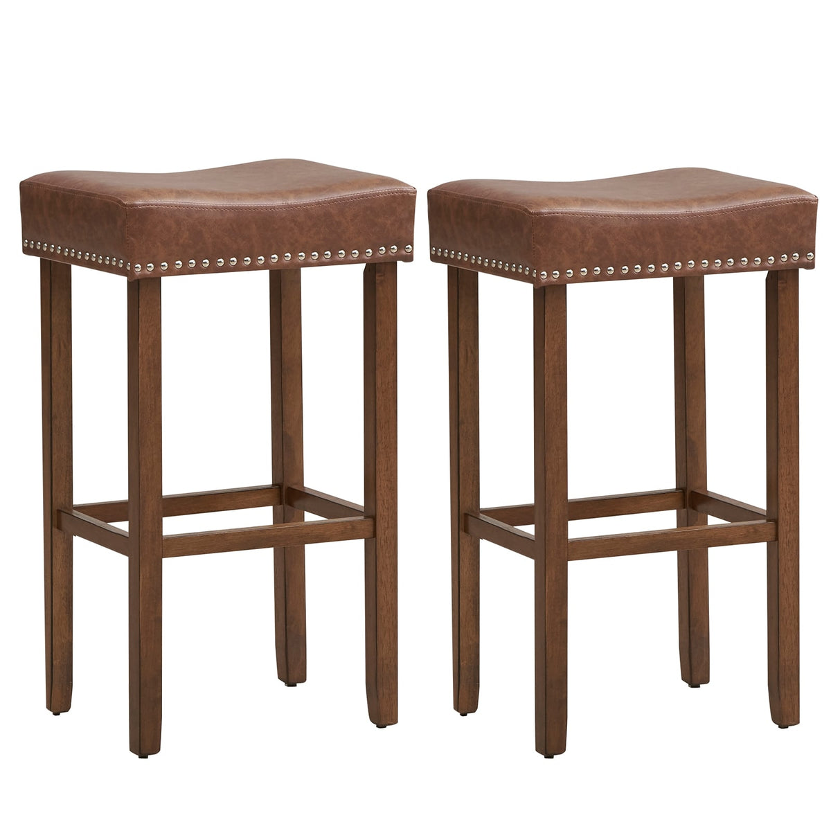 Tabouret de bar rembourré — Lot de 2