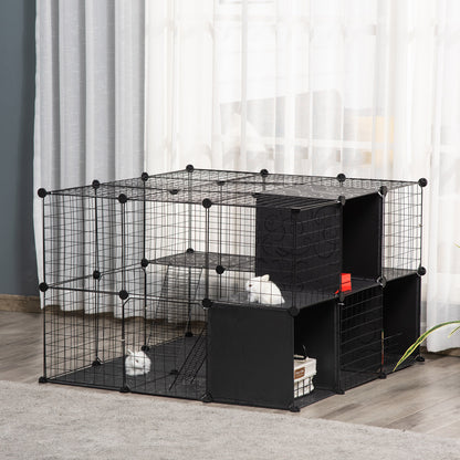 Enclos pour petits animaux modulaire en métal