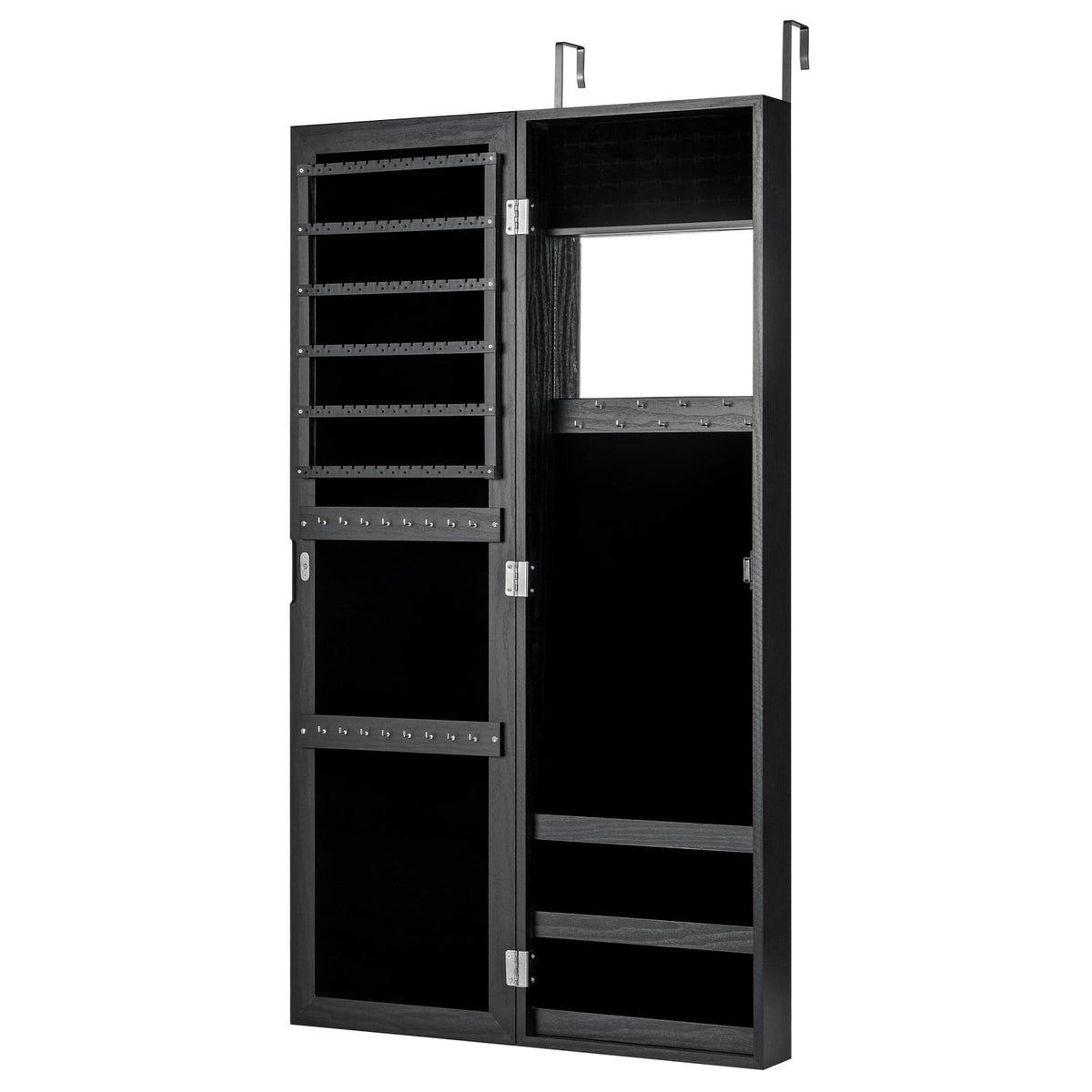 Armoire à bijoux murale avec miroir pleine longueur