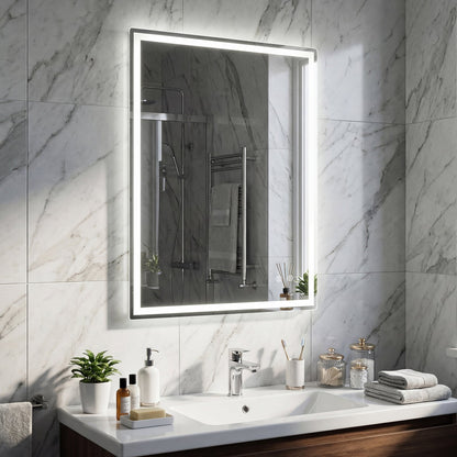 Miroir de salle de bains à DEL 61 x 81 cm