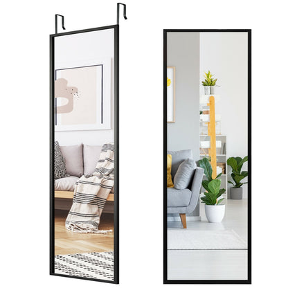 Miroir de porte sur pied en métal