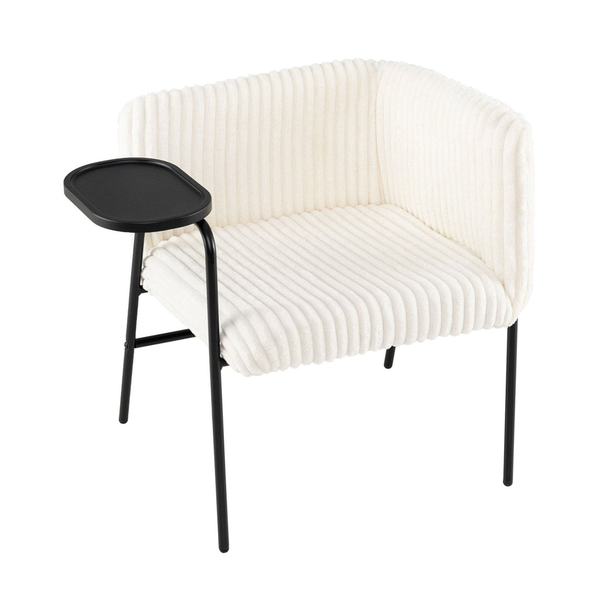 Chaise d'appoint moderne avec tablette
