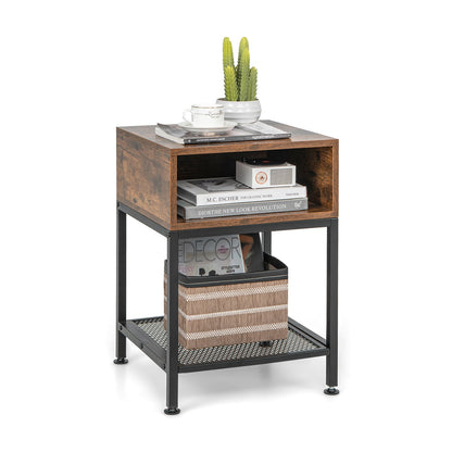 Table de chevet industrielle style rétro