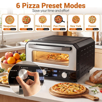 Four à pizza électrique de comptoir pour pizza de 30 cm