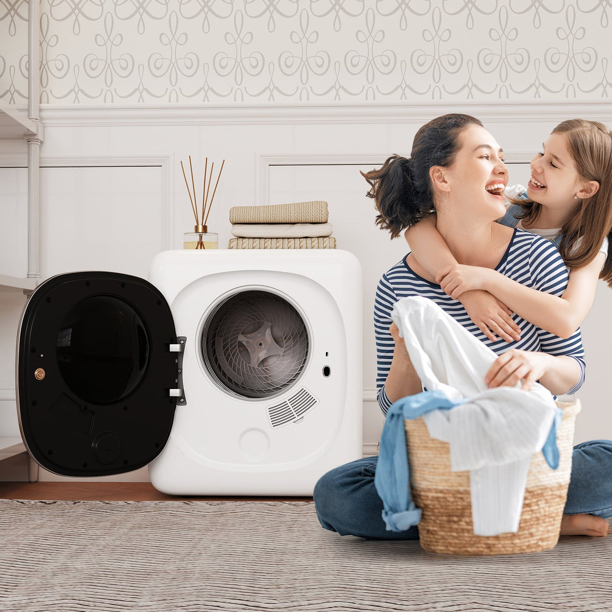 Sécheuse à linge portable compacte 42 L 800 W