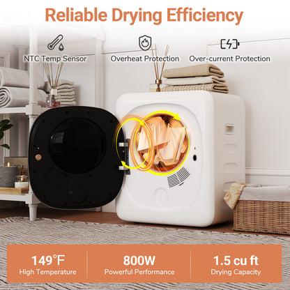 Sécheuse à linge portable compacte 42 L 800 W