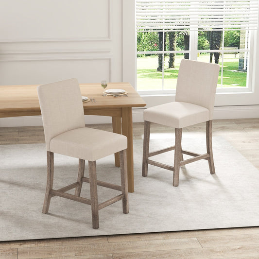 Tabouret de comptoir avec dossier — Lot de 2