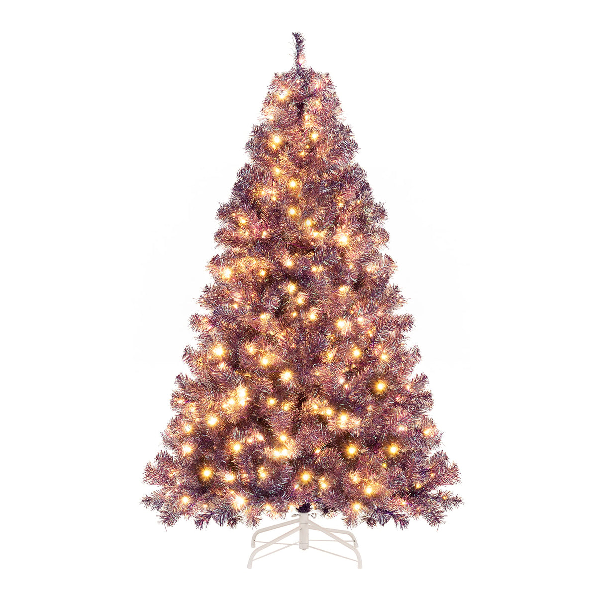 Arbre de Noël artificiel lumineux pré-éclairé de 183 cm
