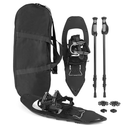 Raquettes à neige 64 cm avec bâtons de marche — Lot de 2