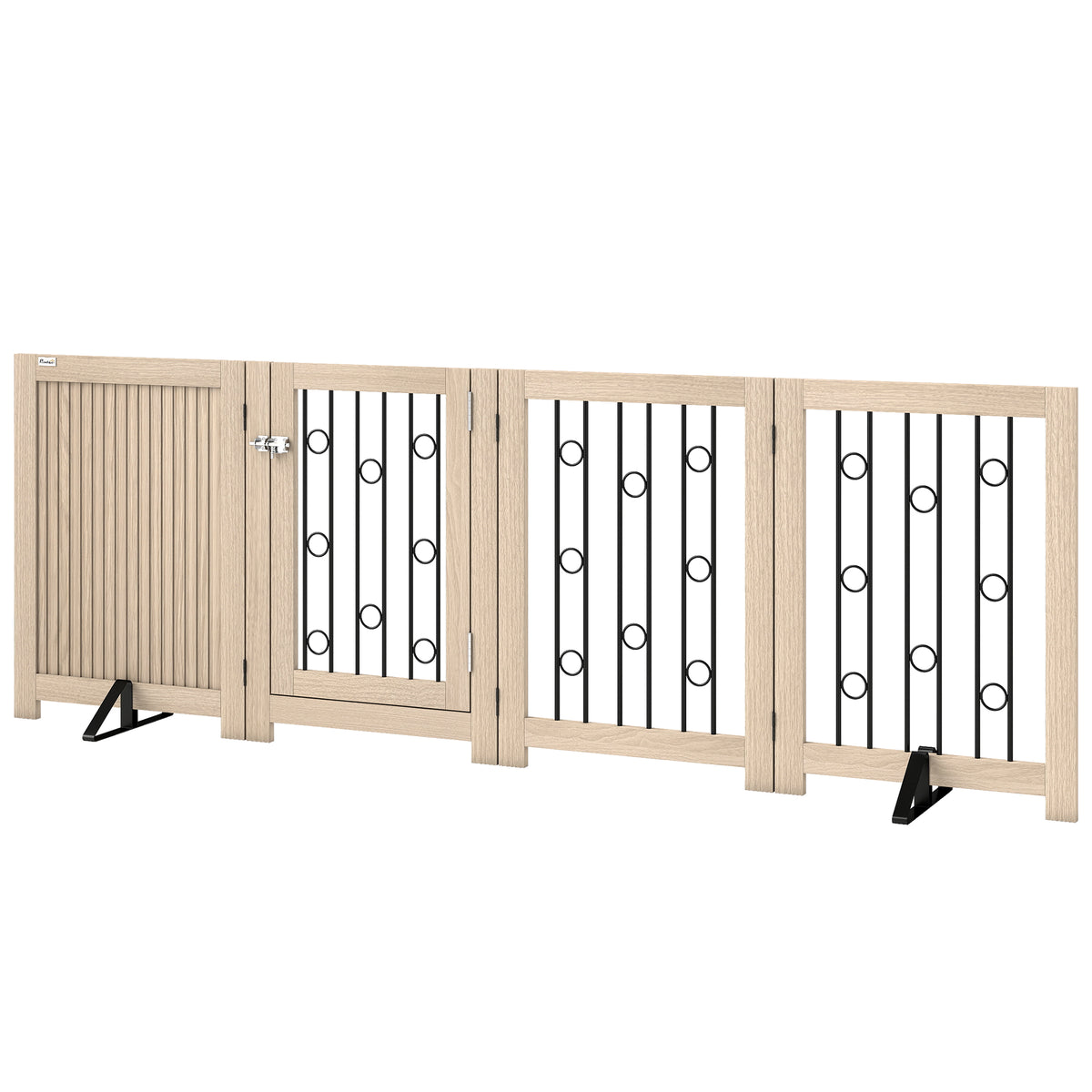 Barrière pour animaux autoportante pliante à 3 panneaux