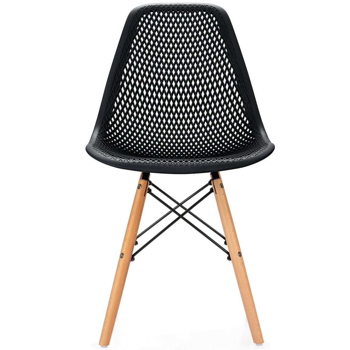 Chaises de salle à manger modernes en plastique — Lot de 4