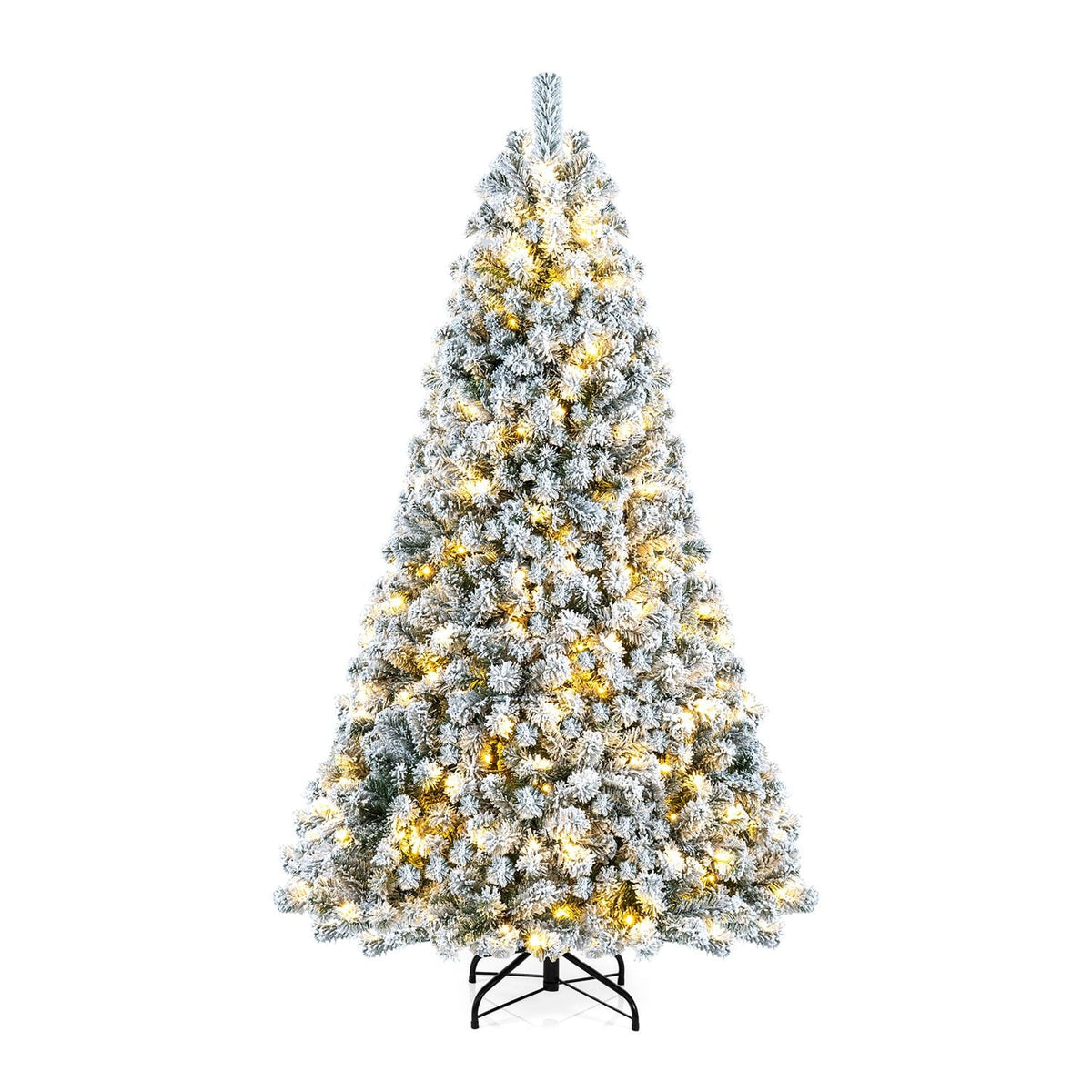Arbre de Noël artificiel floqué de neige 183 cm