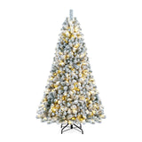 Arbre de Noël artificiel floqué de neige