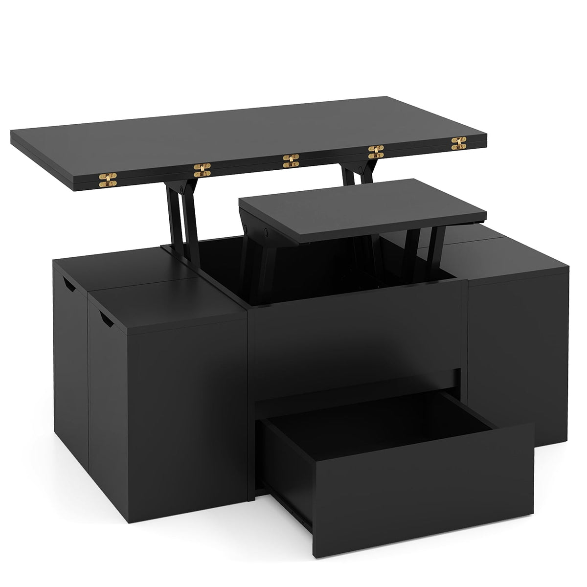 Table basse relevable extensible 3-en-1 — Lot de 5