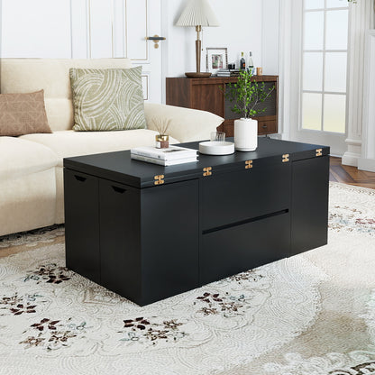 Table basse relevable extensible 3-en-1 — Lot de 5