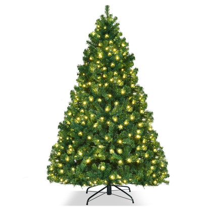 Arbre de Noël artificiel pré-éclairé de 213 cm — Lot de 4