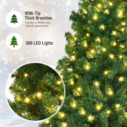 Arbre de Noël artificiel pré-éclairé de 213 cm — Lot de 4