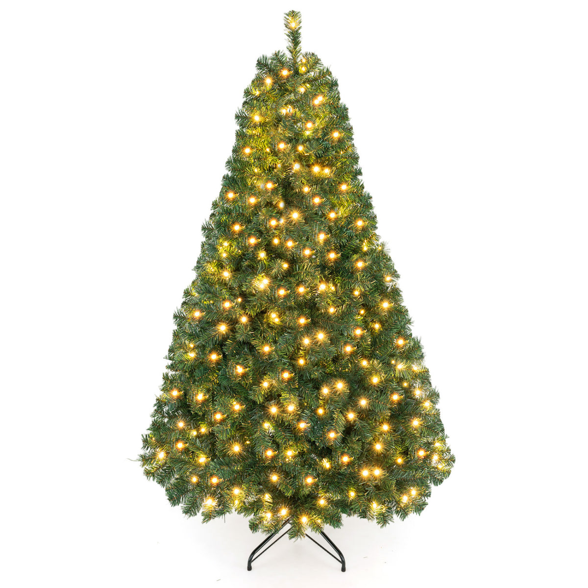 Arbre de Noël artificiel pré-éclairé de 213 cm — Lot de 4