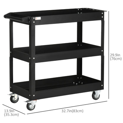 Chariot d'outils roulant 3 étages capacité 330 lb