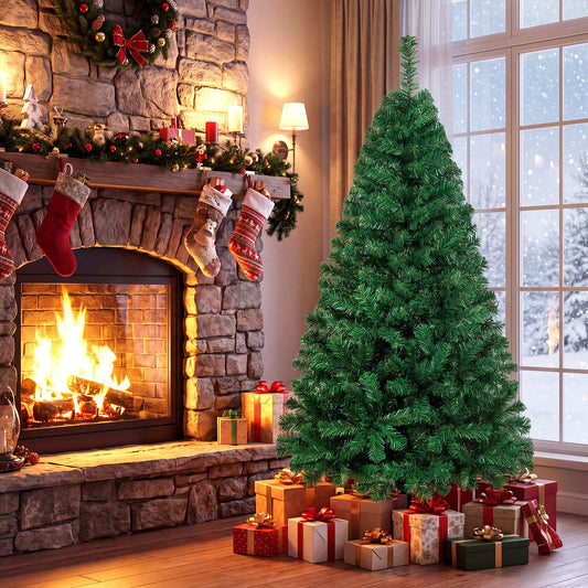 Arbre de Noël artificiel en PVC avec support en métal
