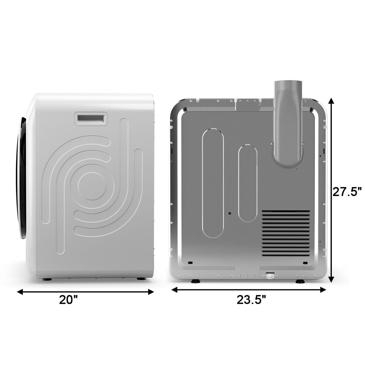 Sécheuse portable compacte à chargement frontal 91 L