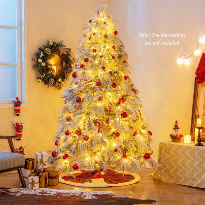 Arbre de Noël artificiel enneigé pré-éclairé