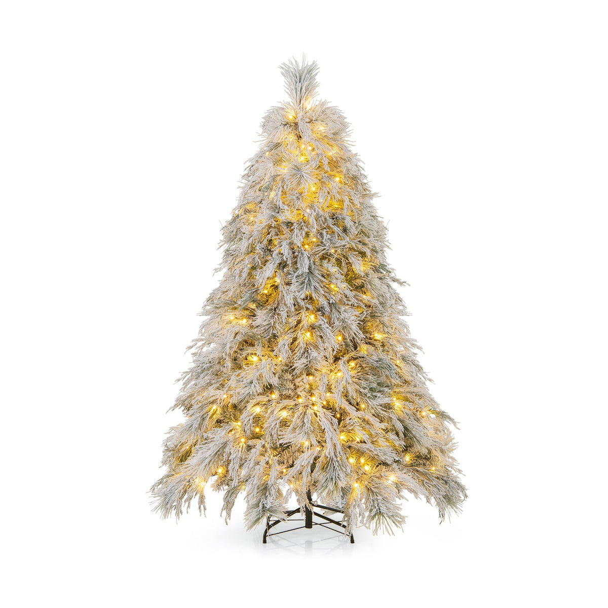 Arbre de Noël artificiel enneigé pré-éclairé